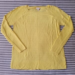 Gap Women Neon Linen Blend Perforated Long Sleeve Shirt Size XS